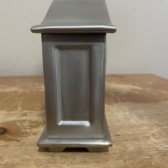 Pottery Barn Brushed Stainless Steel Mantle Clock - Picture 4 of 7